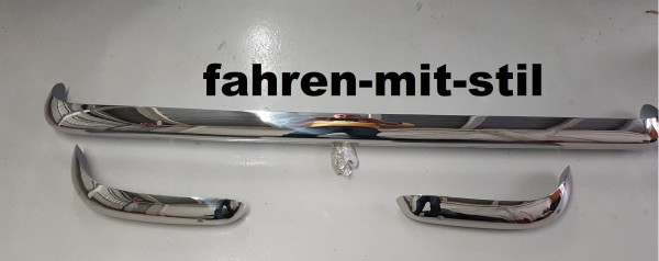 Fabrikneues Set Ford Escord / Lotus Cortina MK1 Stoßstangen hochglanz Edelstahl
